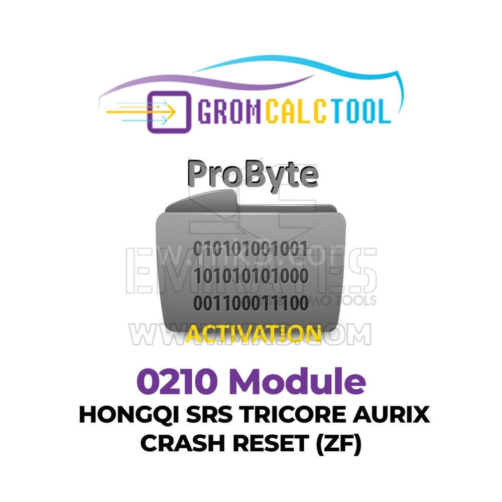 GromCalcTool 0210 Modülü HONGQI SRS TRICORE AURIX ÇÖKME SIFIRLAMA (ZF)