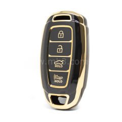 NANO Yüksek Kalite Kumanda Kılıfı Hyundai 4 Buton Siyah Renk HY-D11J4A