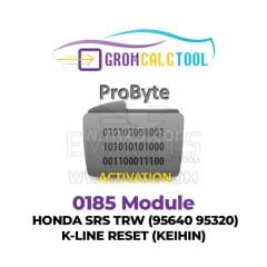 GromCalcTool 0185 Modülü HONDA SRS TRW (95640 95320) K-LINE SIFIRLAMA (KEIHIN)