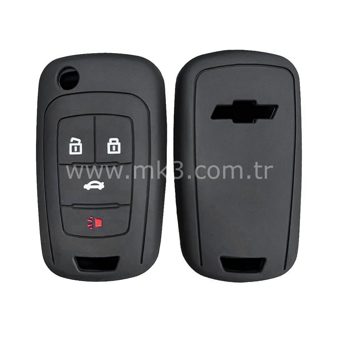 Chevrolet 2010-2017 Sustalı Silikon Kumanda Kabı 4 buton