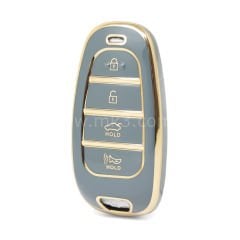 NANO Yüksek Kalite Kumanda Kılıfı Hyundai Sonata 3+1 Buton Gri Renk HY-H11J4A