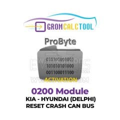 GromCalcTool 0200 Modülü KIA - HYUNDAI (DELPHI) RESET CRASH CAN BUS