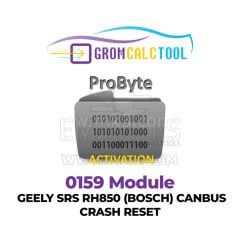 GromCalcTool 0159 Modülü GEELY SRS RH850 (BOSCH) CANBUS ÇARPMA SIFIRLAMA