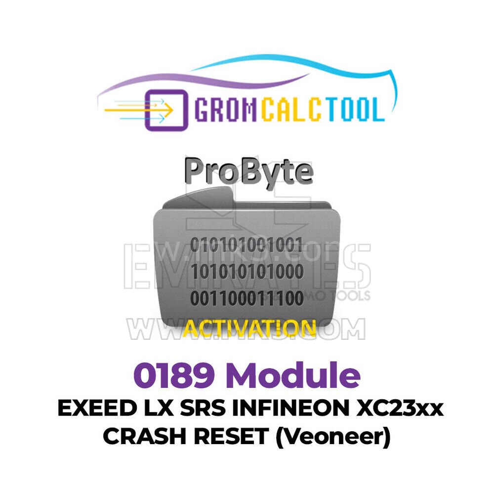 GromCalcTool 0189 Modülü EXEED LX SRS INFINEON XC23xx ÇÖKME SIFIRLAMA (Veoneer)