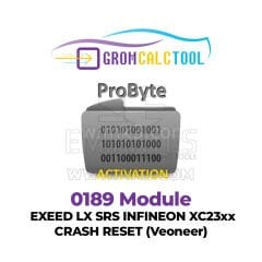 GromCalcTool 0189 Modülü EXEED LX SRS INFINEON XC23xx ÇÖKME SIFIRLAMA (Veoneer)
