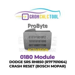 GromCalcTool 0180 Modülü DODGE SRS RH850 (R7F701064) ÇARPMA SIFIRLAMA (BOSCH MOPAR)
