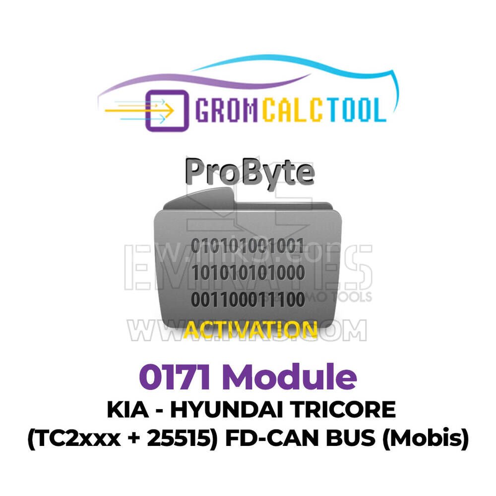 GromCalcTool 0171 Modülü KIA - HYUNDAI TRICORE (TC2xxx + 25515) FD-CAN BUS (Mobis)