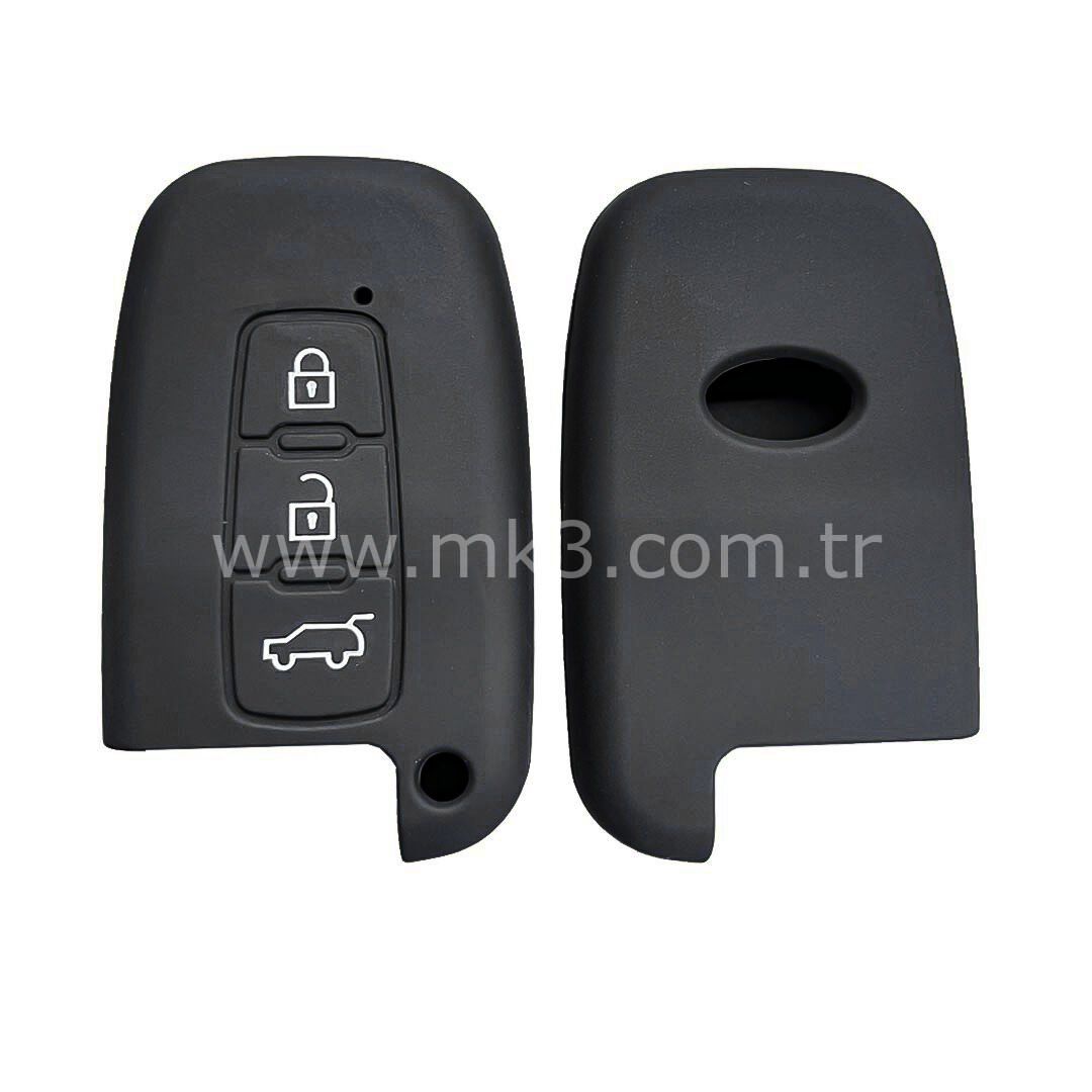 Kia Hyundai 2009-2015 Silikon Kumanda Kabı 3 buton