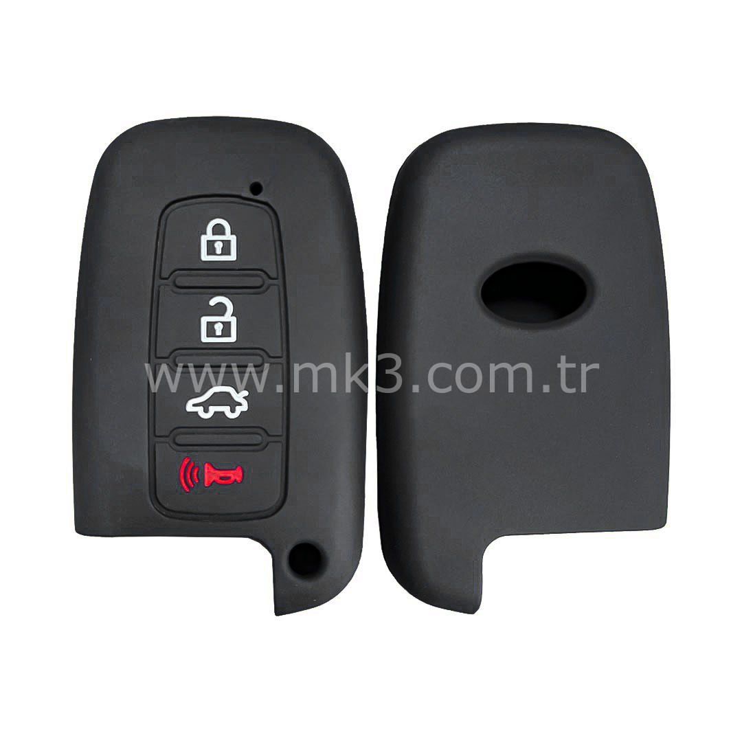 Kia Hyundai 2009-2015 Silikon Kumanda Kabı 4 buton
