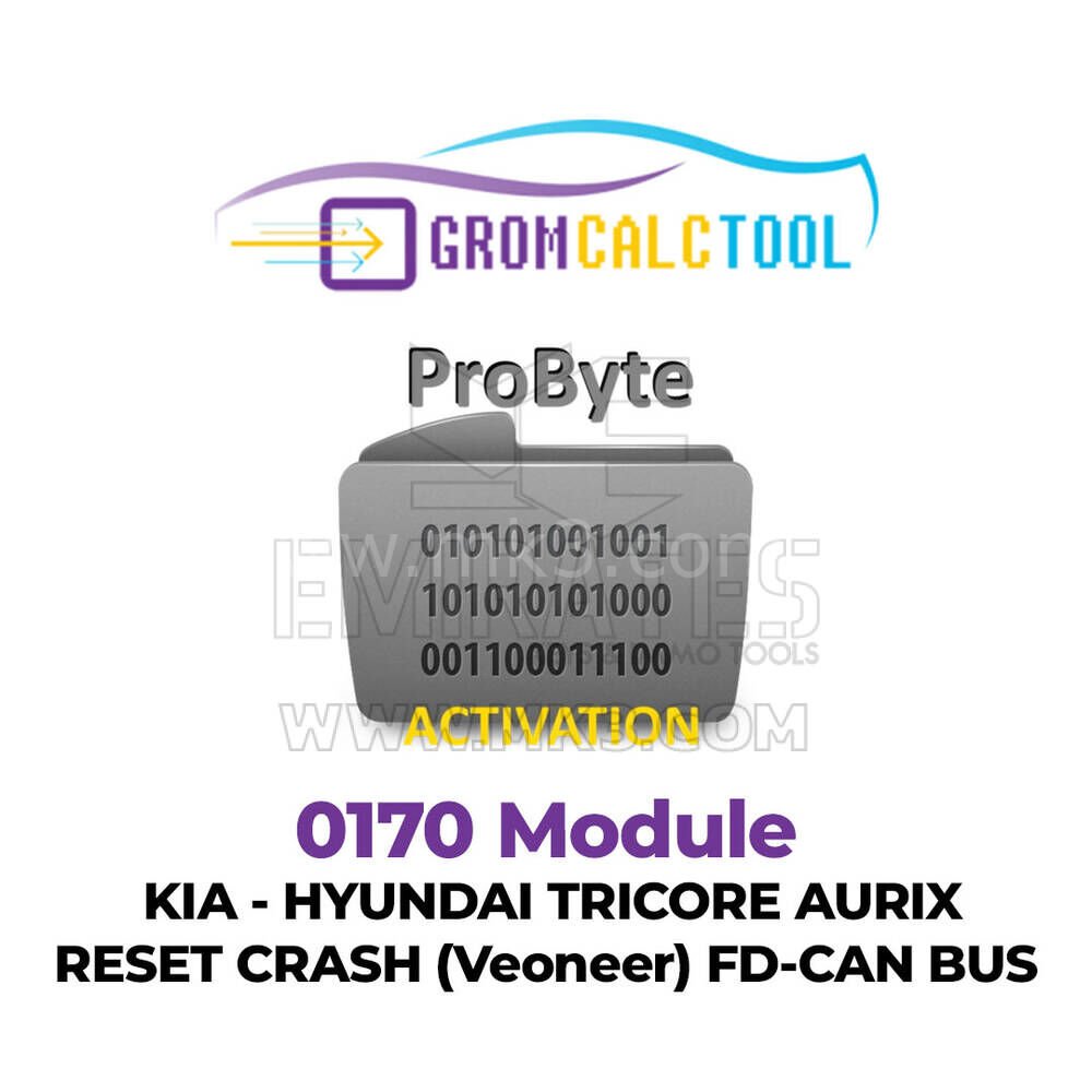 GromCalcTool 0170 Modülü KIA - HYUNDAI TRICORE AURIX RESET ÇÖKÜŞÜ (Veoneer) FD-CAN BUS