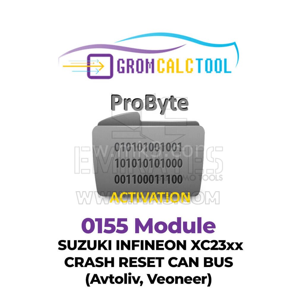 GromCalcTool 0155 Modülü SUZUKI INFINEON XC23xx ÇARPMA SIFIRLAMA CAN BUS (Avtoliv, Veoneer)