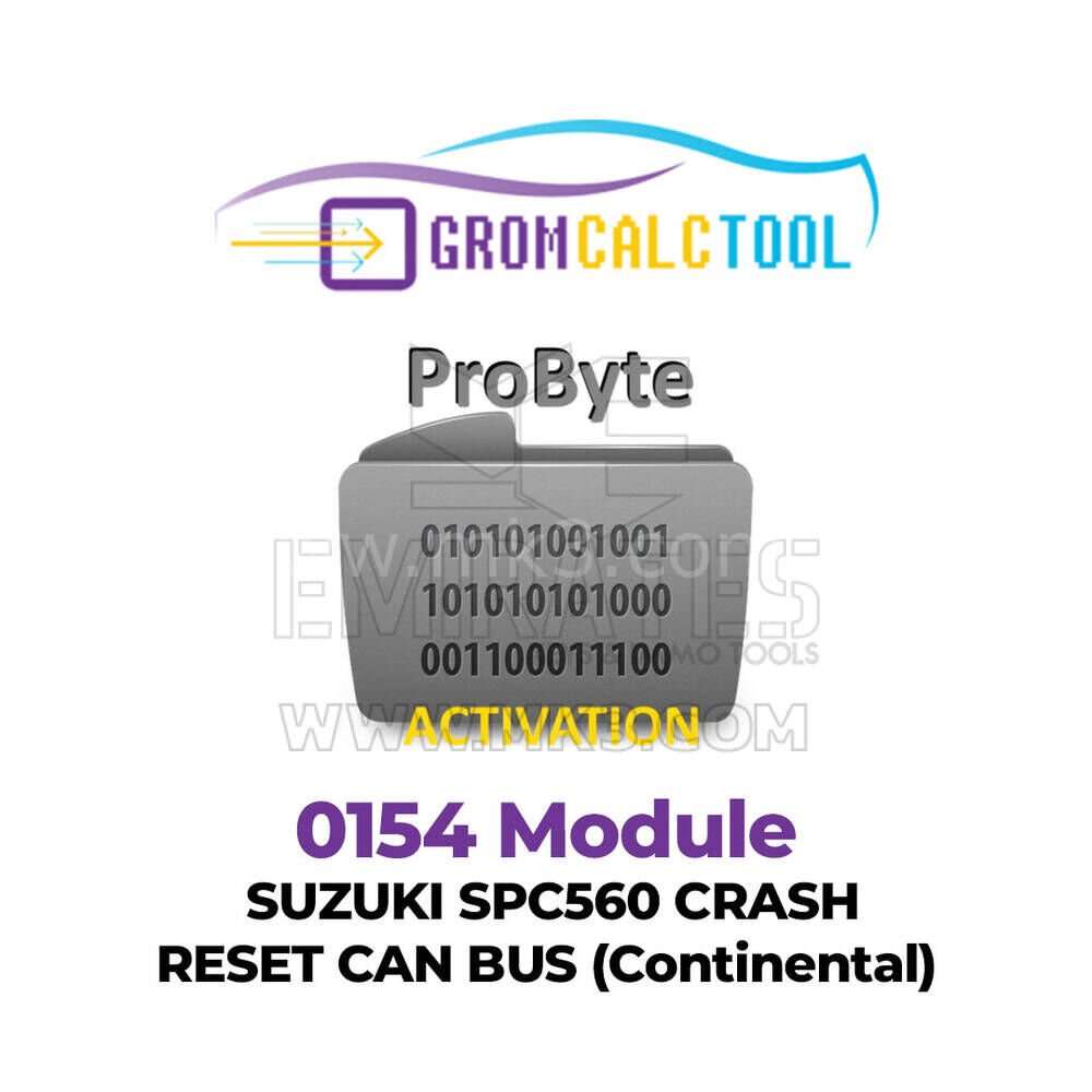 GromCalcTool 0154 Modülü SUZUKI SPC560 ÇARPMA SIFIRLAMA CAN BUS (Continental)