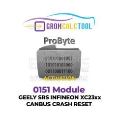 GromCalcTool 0151 Modülü Geely SRS Infineon XC23xx Canbus Çökme Sıfırlama