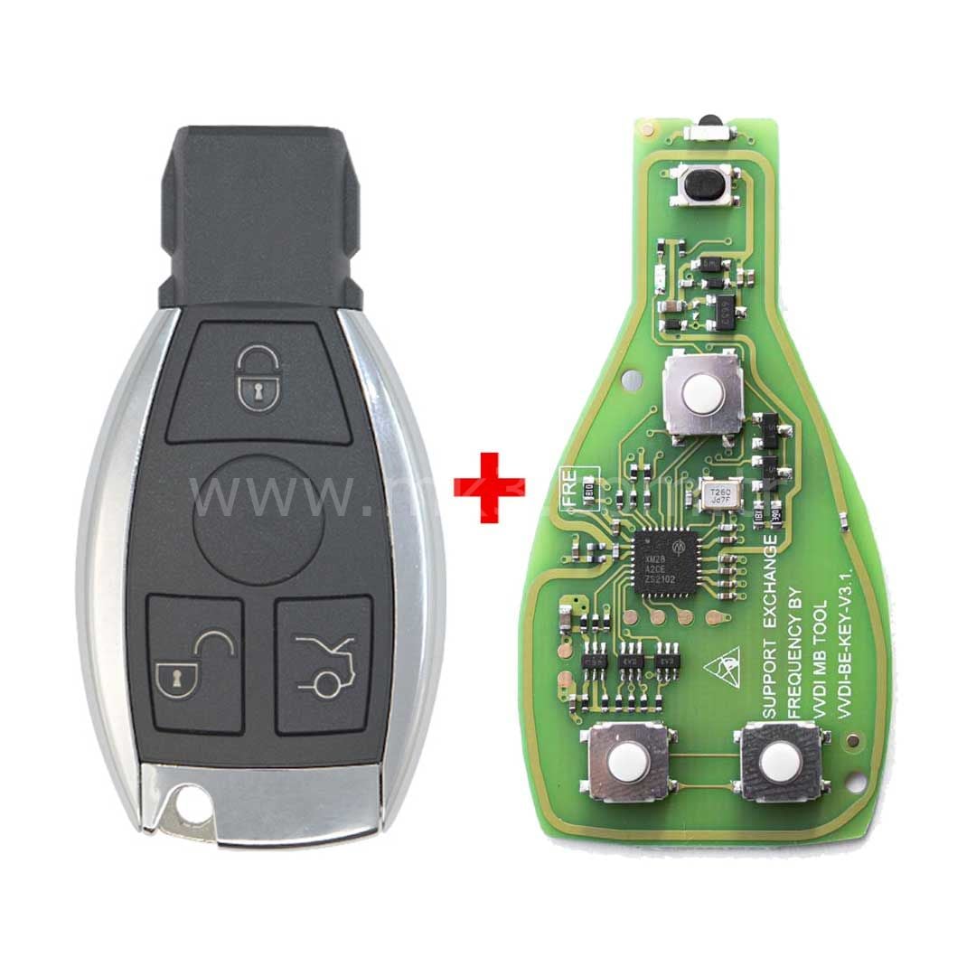 Xhorse Mercedes Benz Krom Kumanda 433 315 MHz 3 Buton