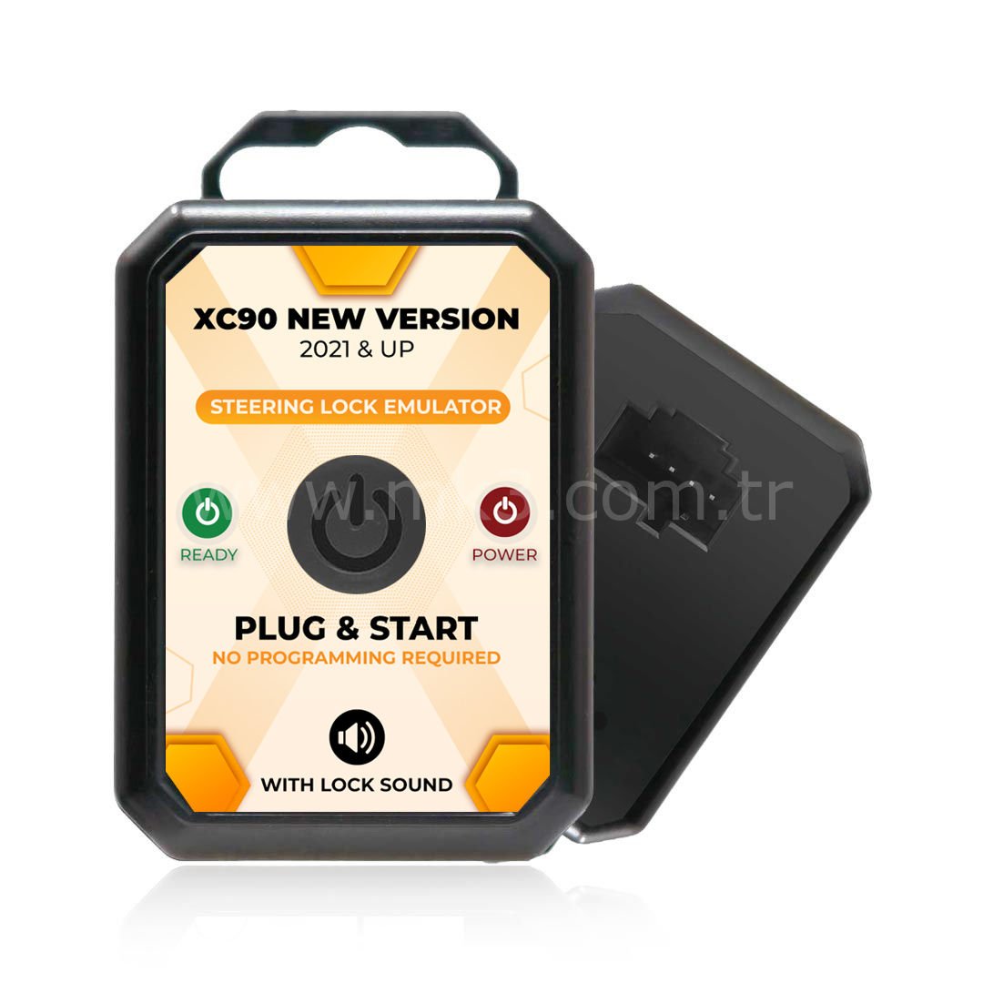 Volvo XC90 -S90 - V60 - XC60 Yeni versiyon 2021+ Sesli Direksiyon Kilidi Emulatörü Tak kullan