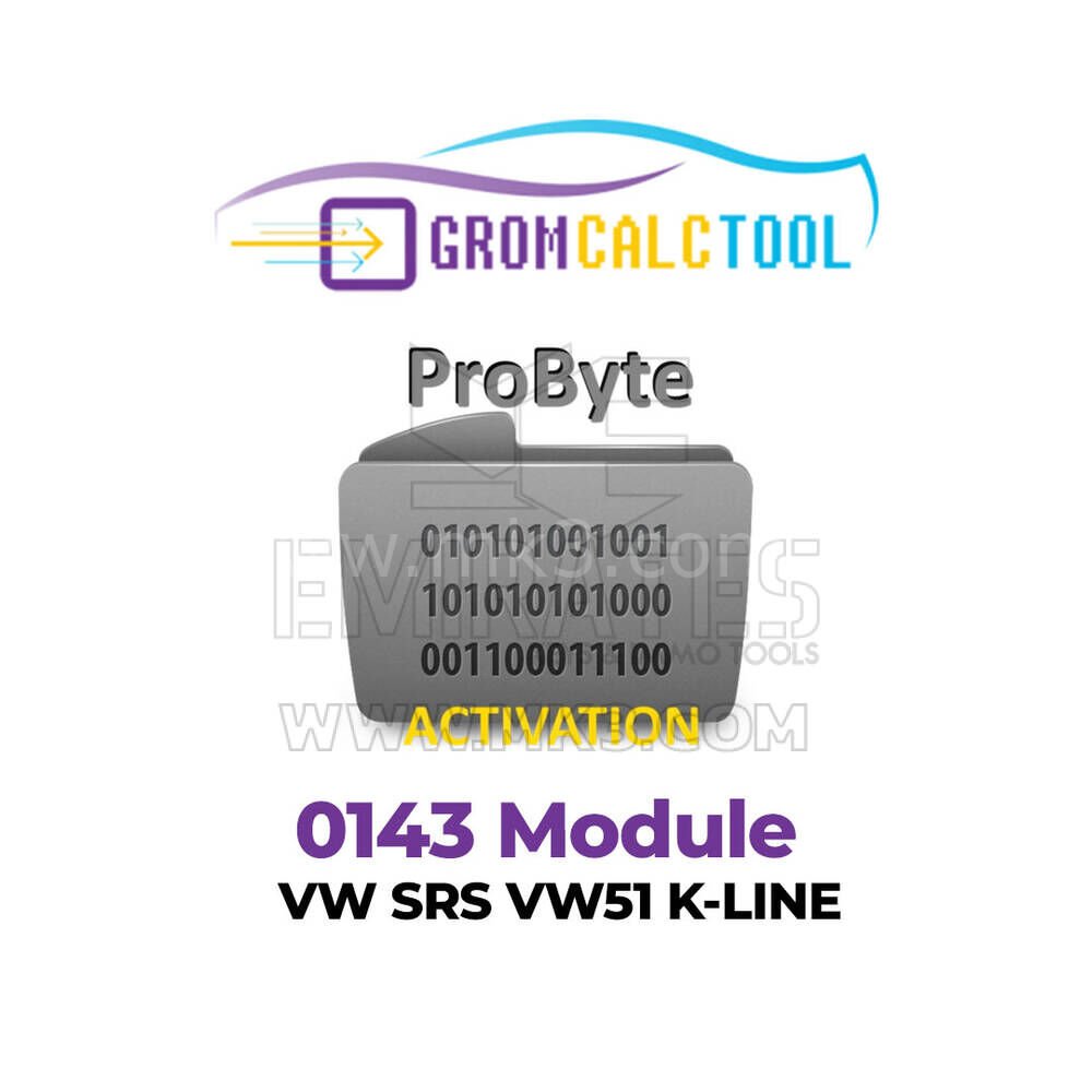 GromCalcTool 0143 Modülü VW SRS VW51 K-LINE