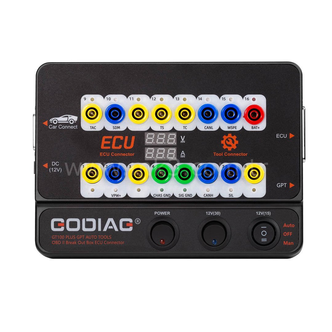 Godiag GT100 Plus Gpt Enet Doip 24V-12V  OBD II Bağlantı Kutusu ECU Konnektörü