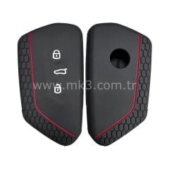 KD B33 Volkswagen Golf 8 Smart Silikon Kumanda Kabı 3 buton