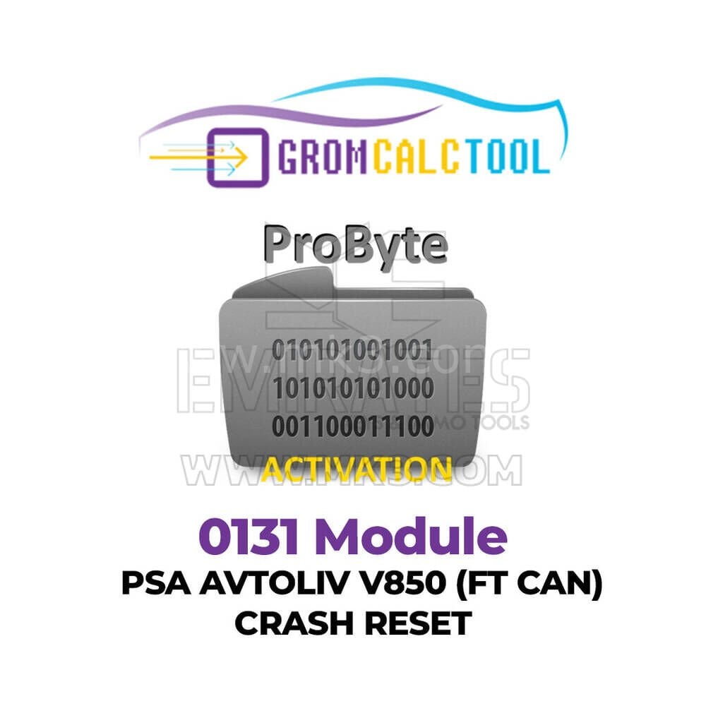 GromCalcTool 0131 Modül PSA Avtoliv V850 (FT CAN) Çökme Sıfırlama