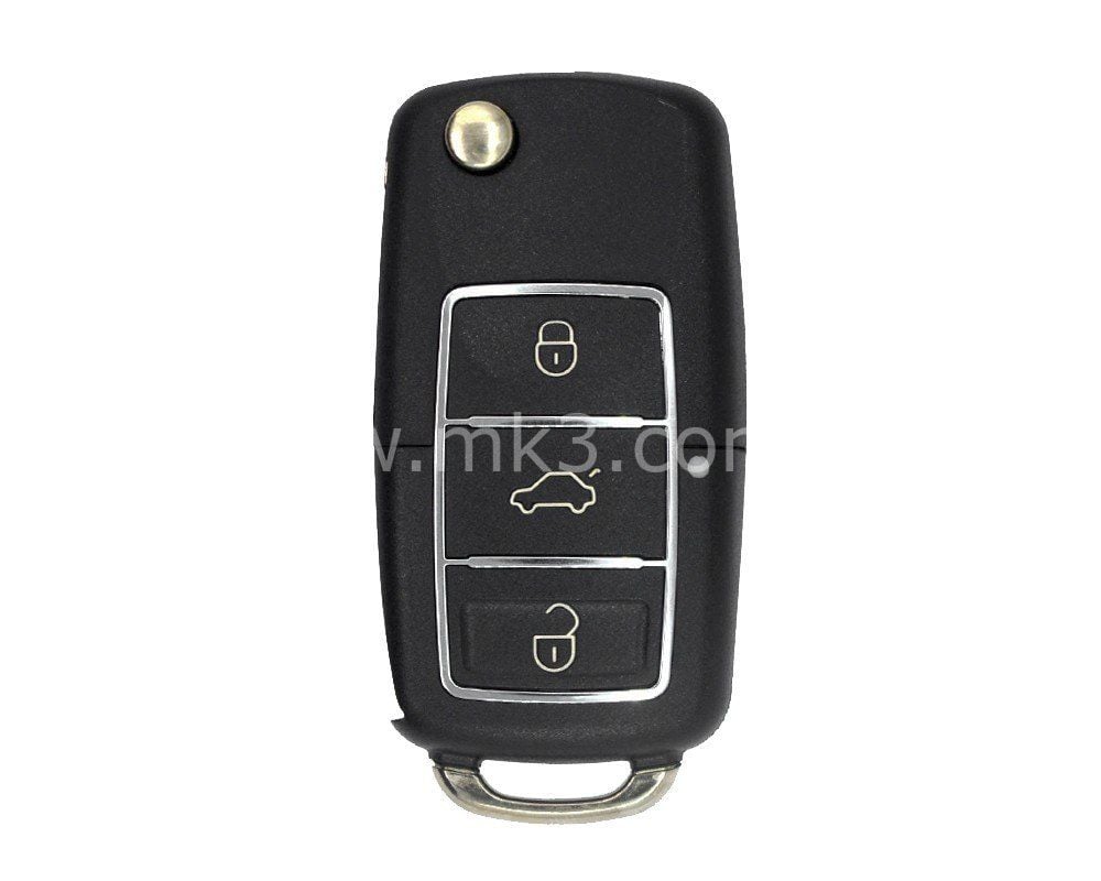VW Kumanda Kabı Krom 3 Buton Pil Yataklı