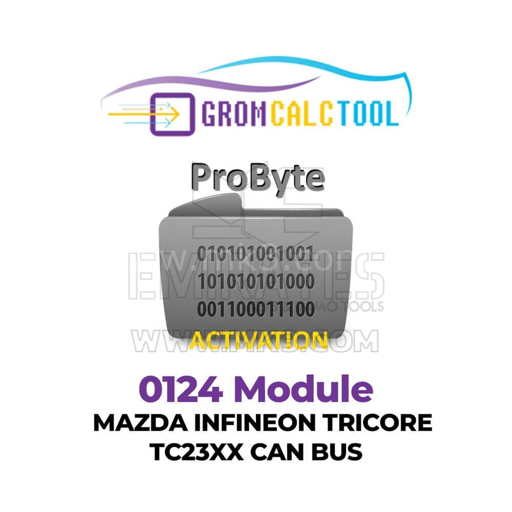 GromCalcTool 0124 Modülü Mazda INFINEON TRICORE TC23XX CAN BUS
