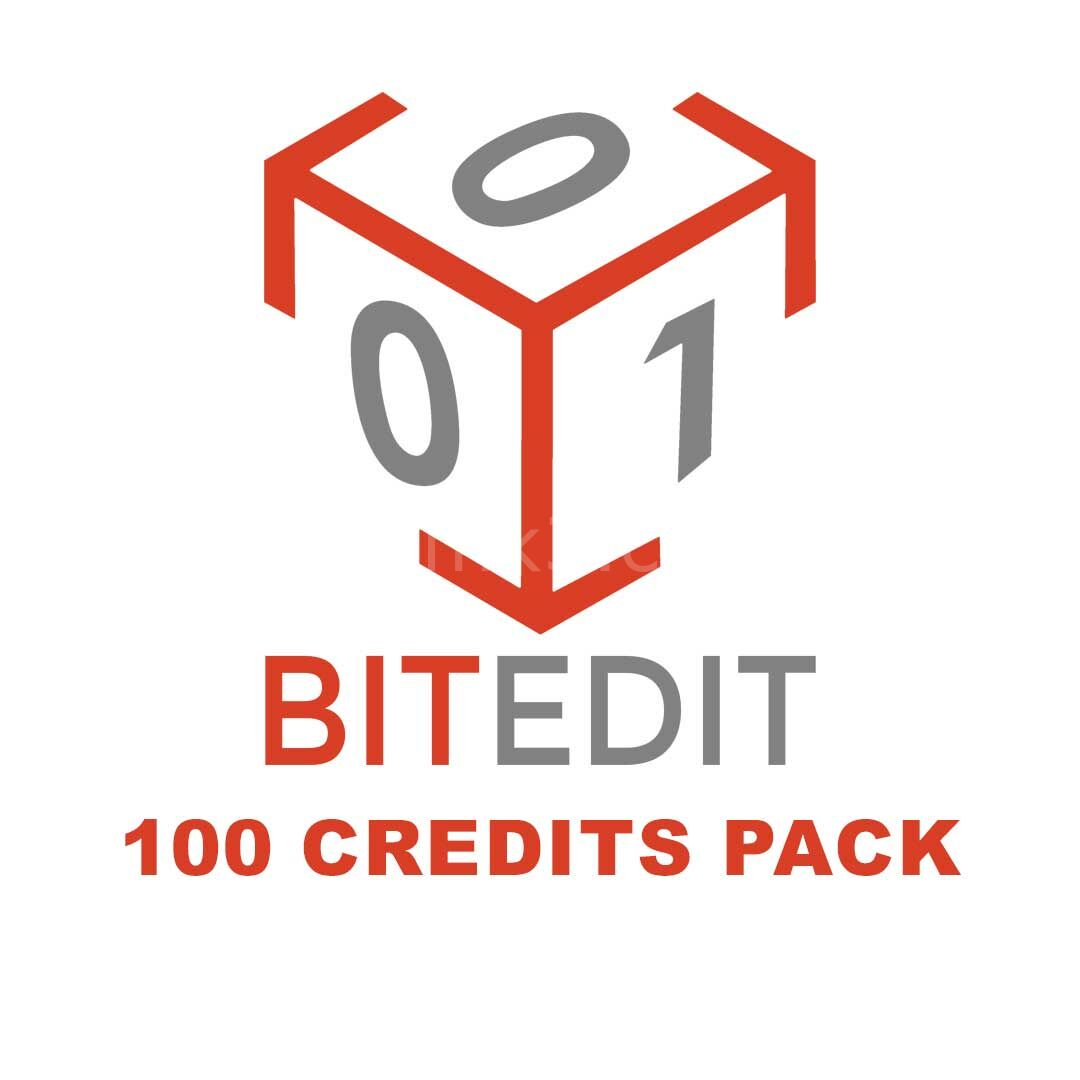 BITEDIT -  100 credits pack