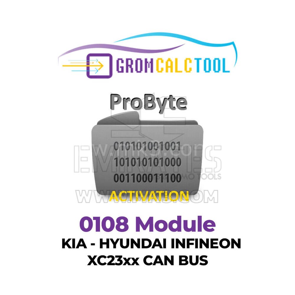 GromCalcTool 0108 Modülü Kia - Hyundai INFINEON XC23xx CAN BUS