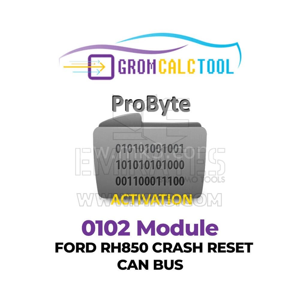 GromCalcTool 0102 Modülü FORD RH850 ÇARPMA SIFIRLAMA CAN BUS