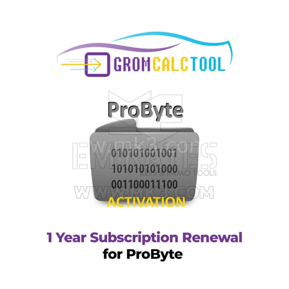 GromCalcTool ProByte için 1 Yıllık Abonelik Yenileme