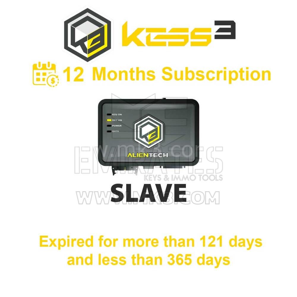 Alientech KESS3 Slave - KESS3SS001 KESS3SAF02 12 Aylık Abonelik