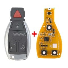Xhorse Mercedes BGA Krom Kumanda 3+1 Buton 315MHz-433MHz XNBZT1GL