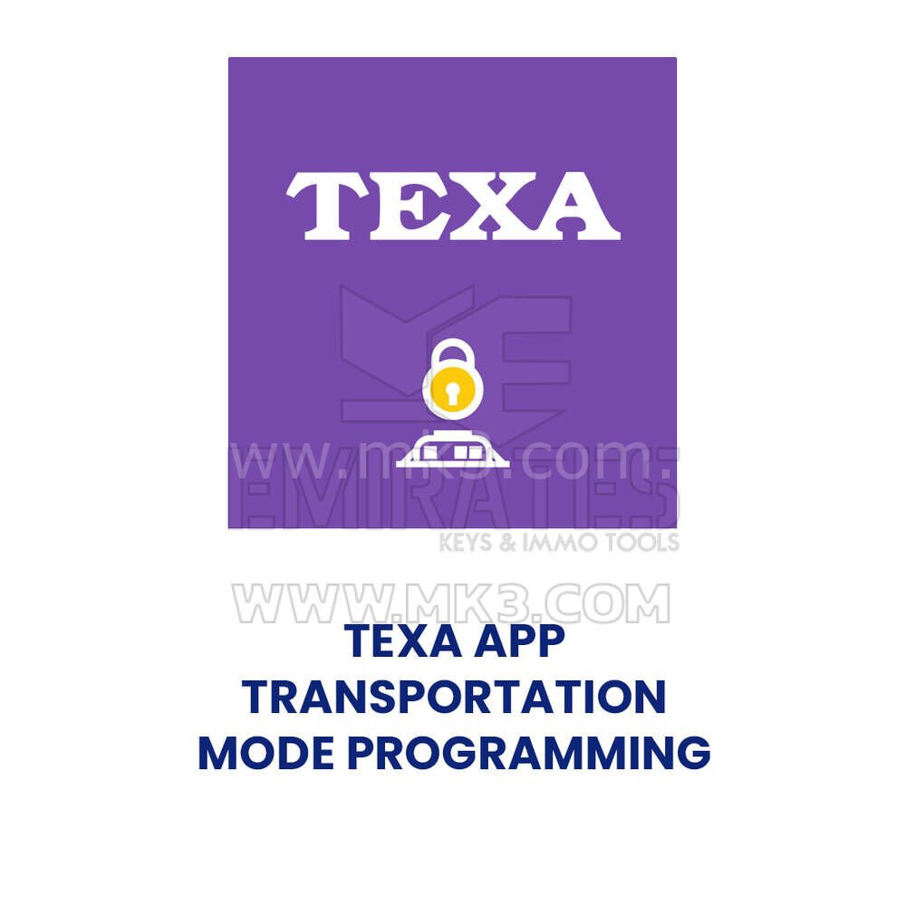 TEXA APP ULAŞIM MODU PROGRAMLAMA - AGU068