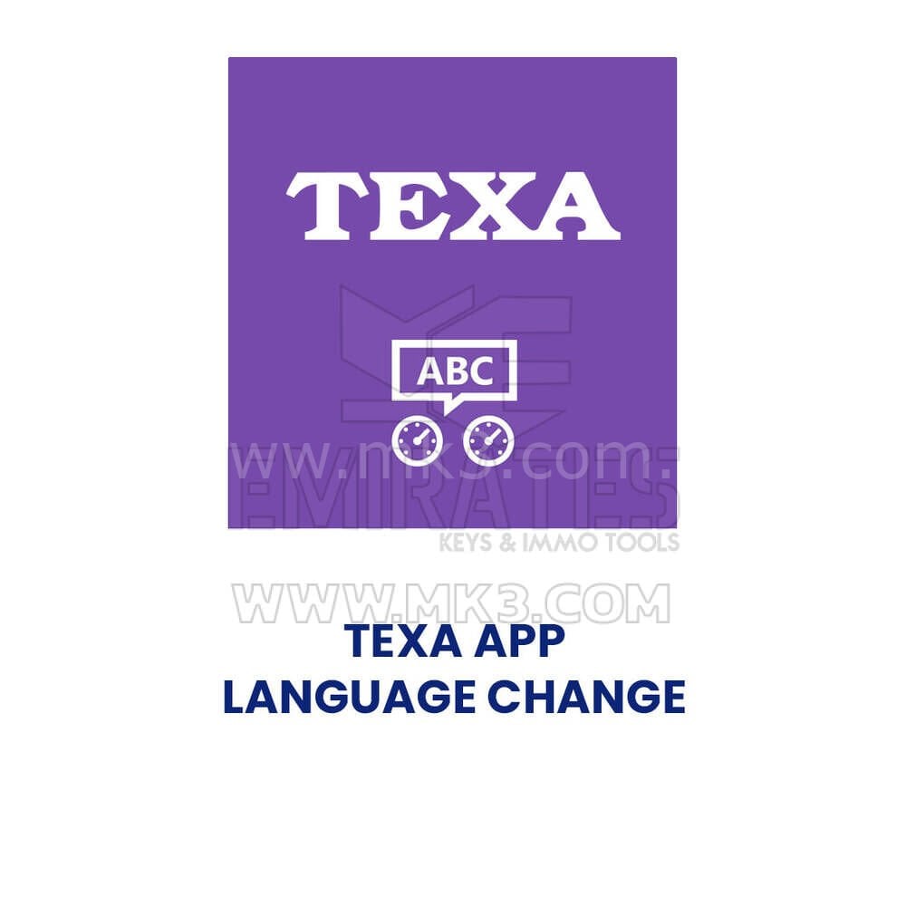 TEXA UYGULAMA DİLİ DEĞİŞİKLİĞİ - AGU065