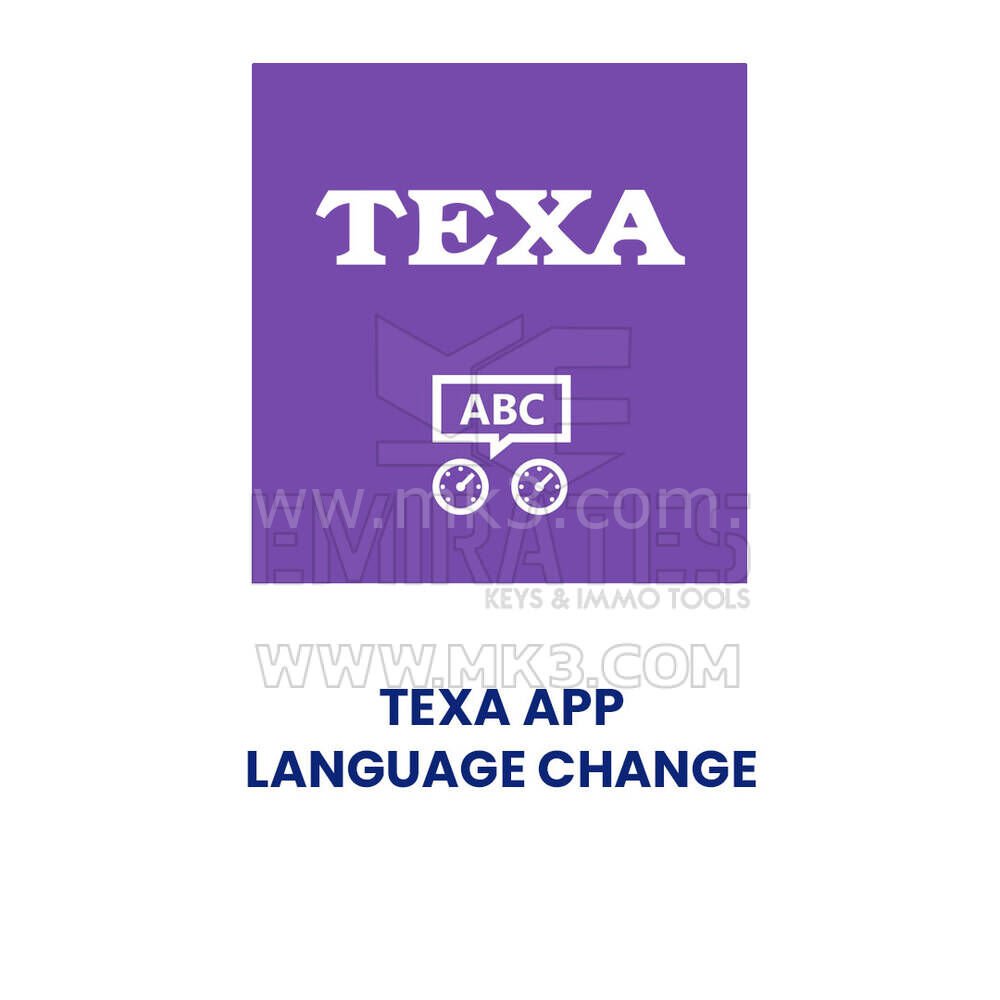 TEXA UYGULAMA DİLİ DEĞİŞİKLİĞİ - AGU065