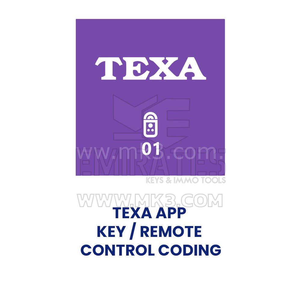 TEXA APP KEY / UZAKTAN KUMANDA KODLAMASI - AGU063