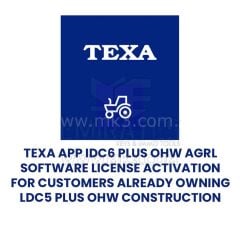 TEXA APP IDC6 PLUS OHW AGRl yazılım lisansının halihazırda lDC5 PLUS OHW CONSTRUCTION sahibi olan müşteriler için etkinleştirilmesi - AGU006