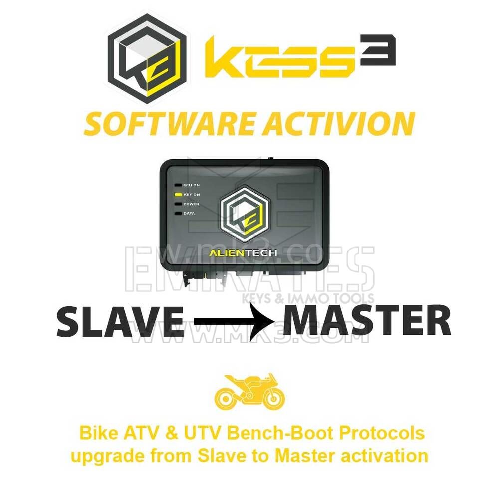 Alientech KESS3SU006 KESS3 Slave Bike ATV & UTV Bench-Boot Protocols Slave'den Master aktivasyonuna yükseltme