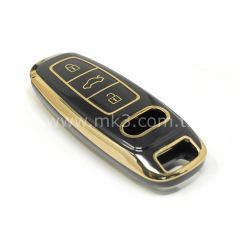 NANO Yüksek Kalite Kumanda Kılıfı Yeni Audi 3 Buton Siyah Renk