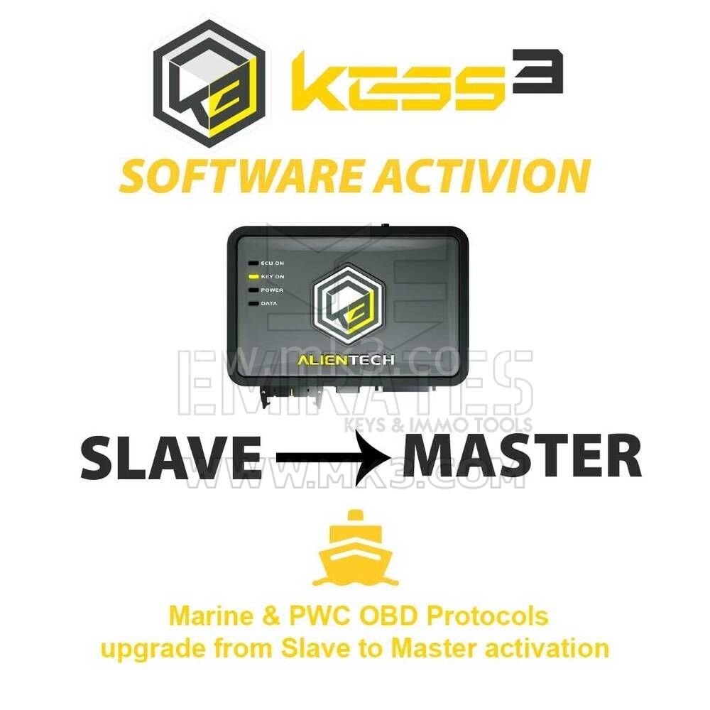 Alientech KESS3SU004 KESS3 Slave Marine & PWC OBD Protocols Slave'den Master aktivasyonuna yükseltme