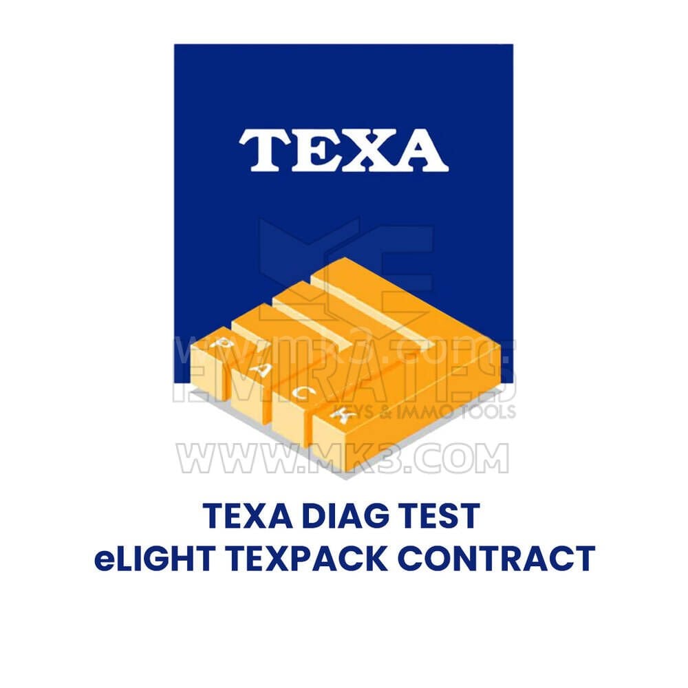 TEXA DIAG TEST eLight TEXPACK SÖZLEŞMESİ - AGA00EL
