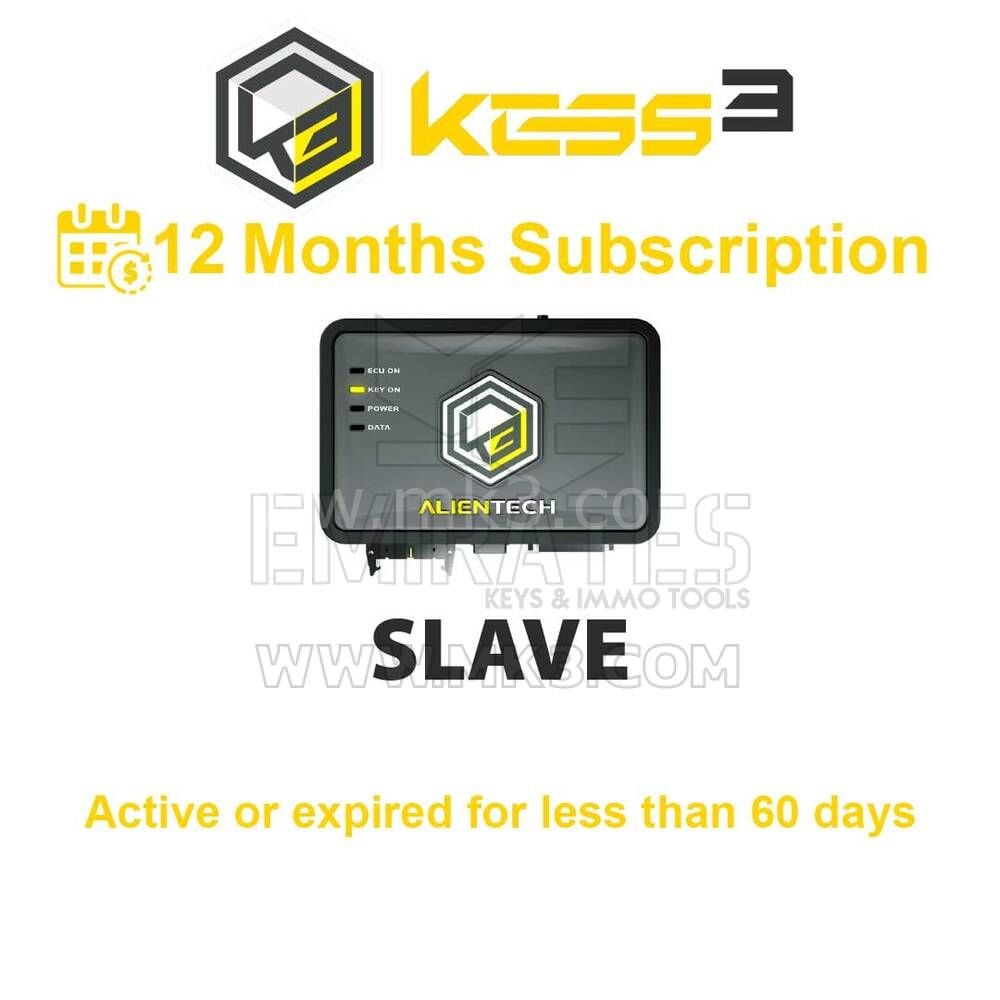 Alientech KESS3SS0001 - KESS3 Slave - 12  Aylık Abonelik