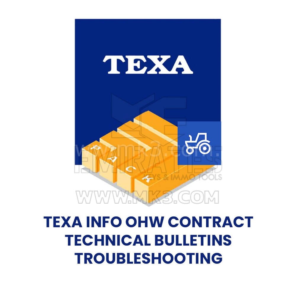 TEXA TEXAINFO OHW SÖZLEŞMESİ -TEKNİK BÜLTENLER\SORUN GİDERME - TTIAG01